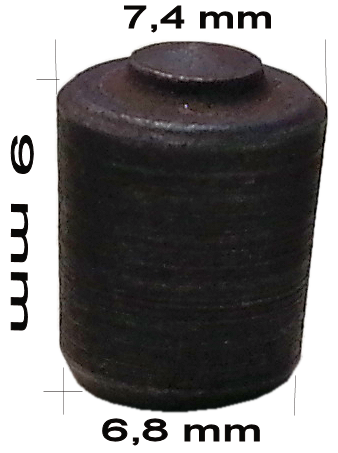 Mustad Steckstollen -Plug- 13, 7,4-6,8 Länge 9 mm