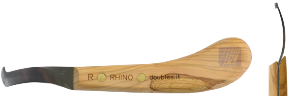 Double S Hufmesser Rhino DELUXE gekröpft breit, 62x12 mm