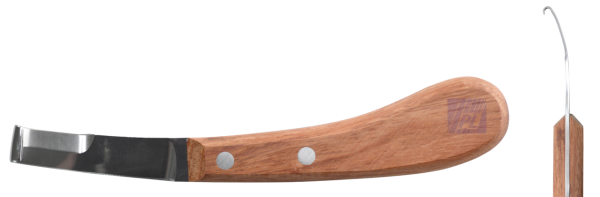 Hauptner Hufmesser lang breit, 70x15 mm, zweischneidig