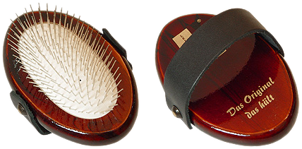 Leistner Mähnen- und Schweifbürste mit Kopfnadeln, 125x75 mm
