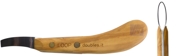 Double S Hufmesser Loop DELUXE, Schlaufenmesser, 49x11 mm